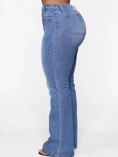 Plus Size High-waisted Stretchy Jeans AR5070