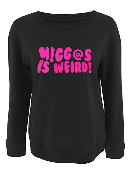 Plus Size Dropped Shoulder Letter Print Sweatshirt AR3078