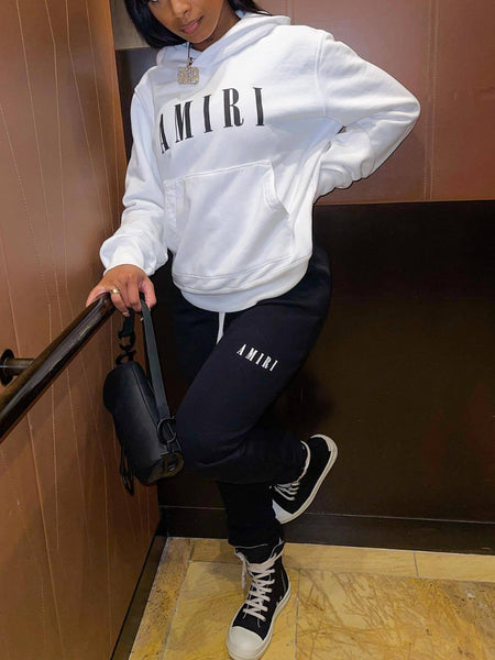 Cartoon Letter Print Sweatshirt AR7047