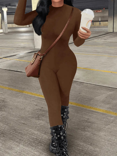 Cartoon Letter Print Skinny Jumpsuit AC2036