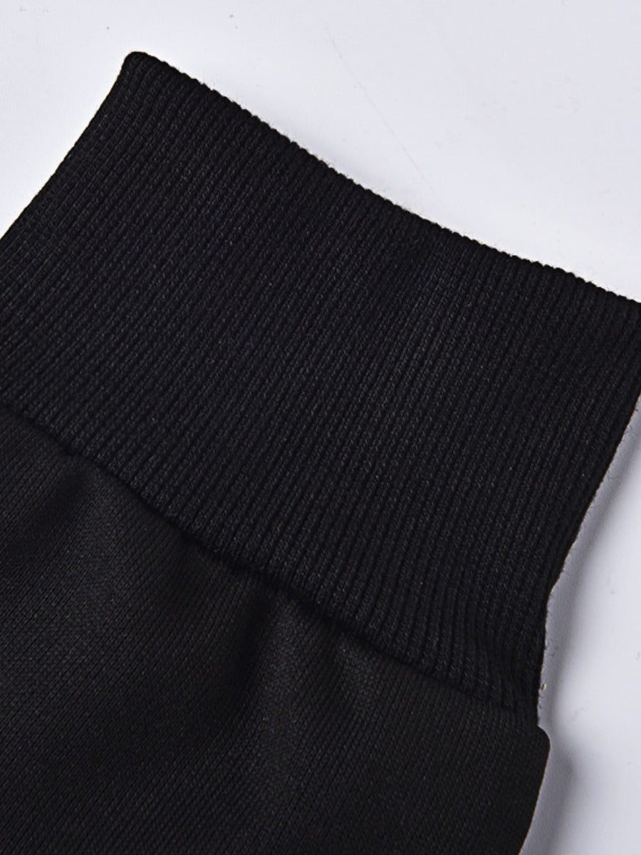 Men Rose Flower Letter Print Kangaroo Pocket Tracksuit Set AR50102