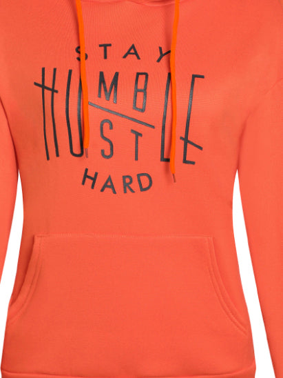 Hooded Collar Kangaroo Pocket Tracksuit Set AR50106