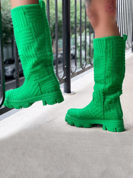 Chunky Sole Thigh High Boots AR5065