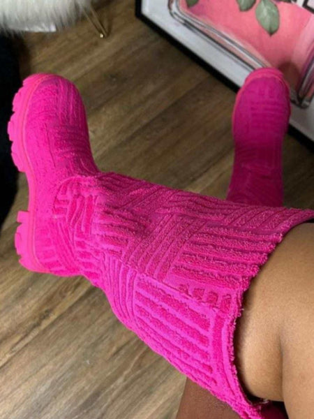 Chunky Sole Thigh High Boots AR5065