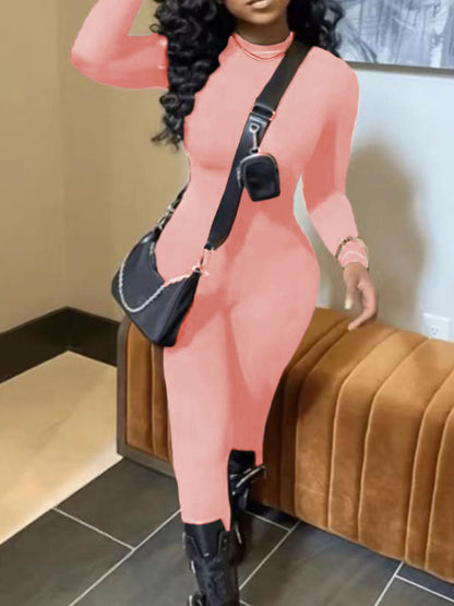 Gradient Money Letter Print Skinny Jumpsuit AC2034