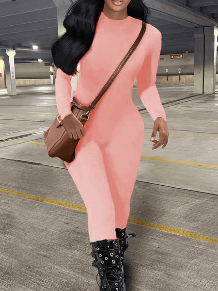 Gradient Money Letter Print Skinny Jumpsuit AC2034