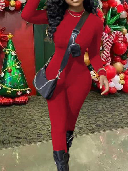 Cartoon Letter Print Skinny Jumpsuit AC2036