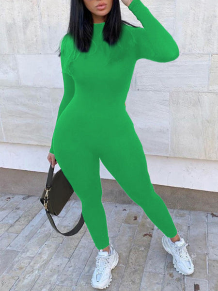 Gradient Money Letter Print Skinny Jumpsuit AC2034