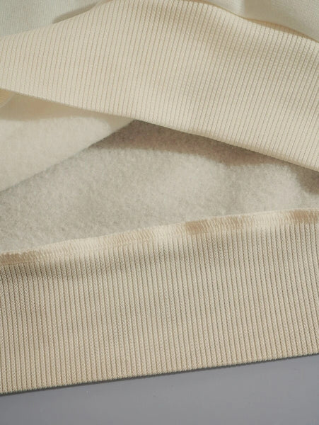 Plus Size Stay Humble Letter Print Kangaroo Pocket Tracksuit Set BO5055 Furdela