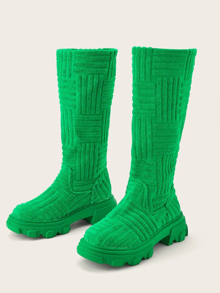 Chunky Sole Thigh High Boots AR5065