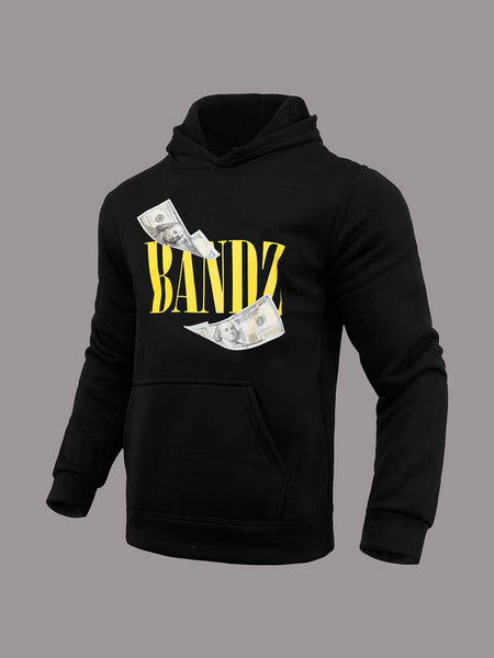 Men Money Letter Print Hoodie AR5083