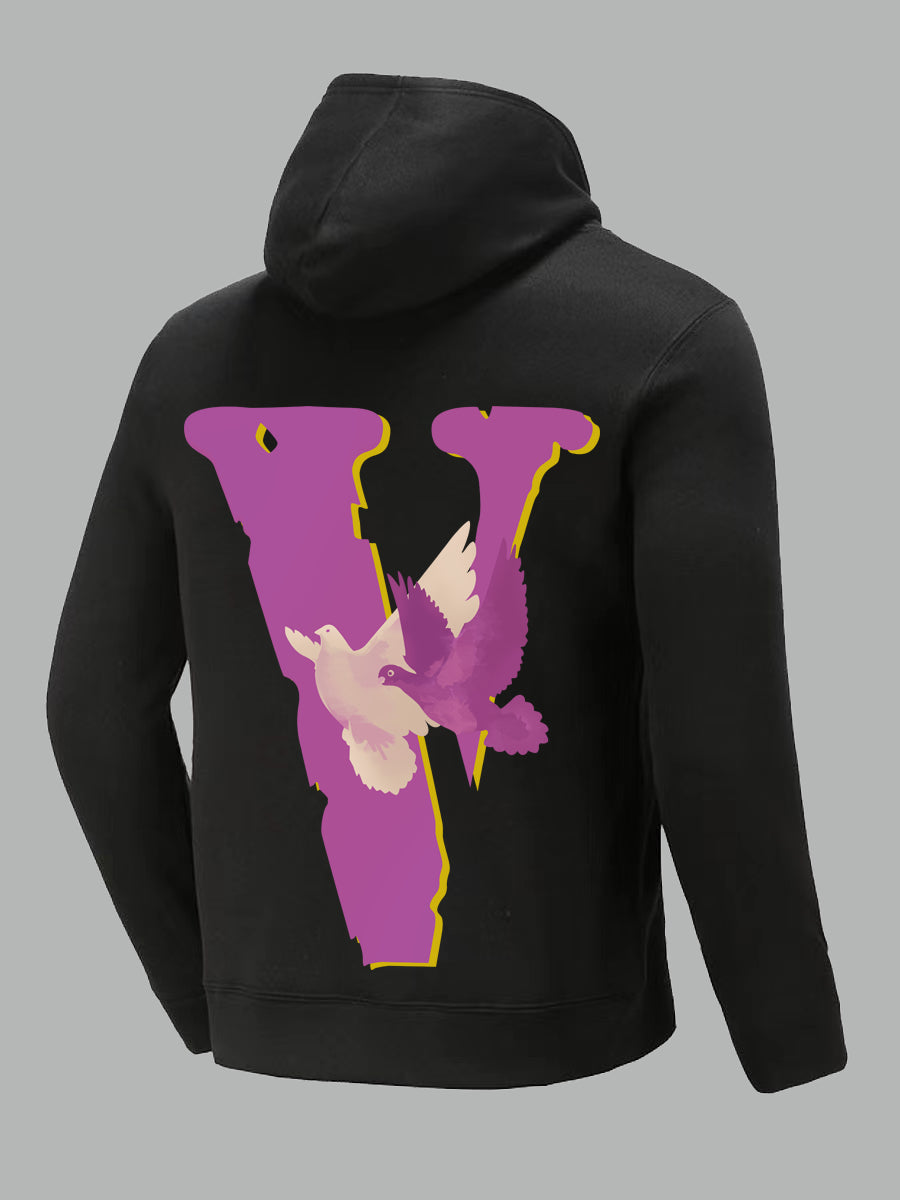 Men Figure Letter Print Hoodie BO5046 Furdela