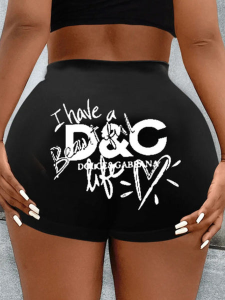 Heart Letter Print T-shirt AR505