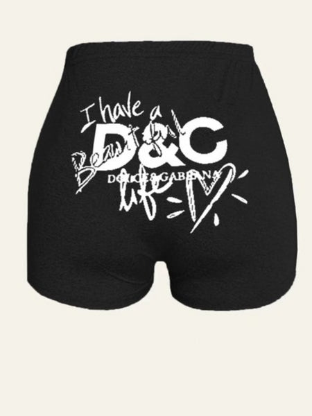 Heart Letter Print T-shirt AR505