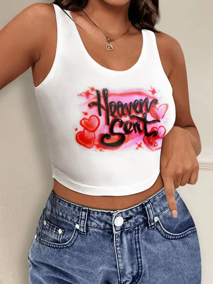 Heaven Sent Love Print Camisole AR5027