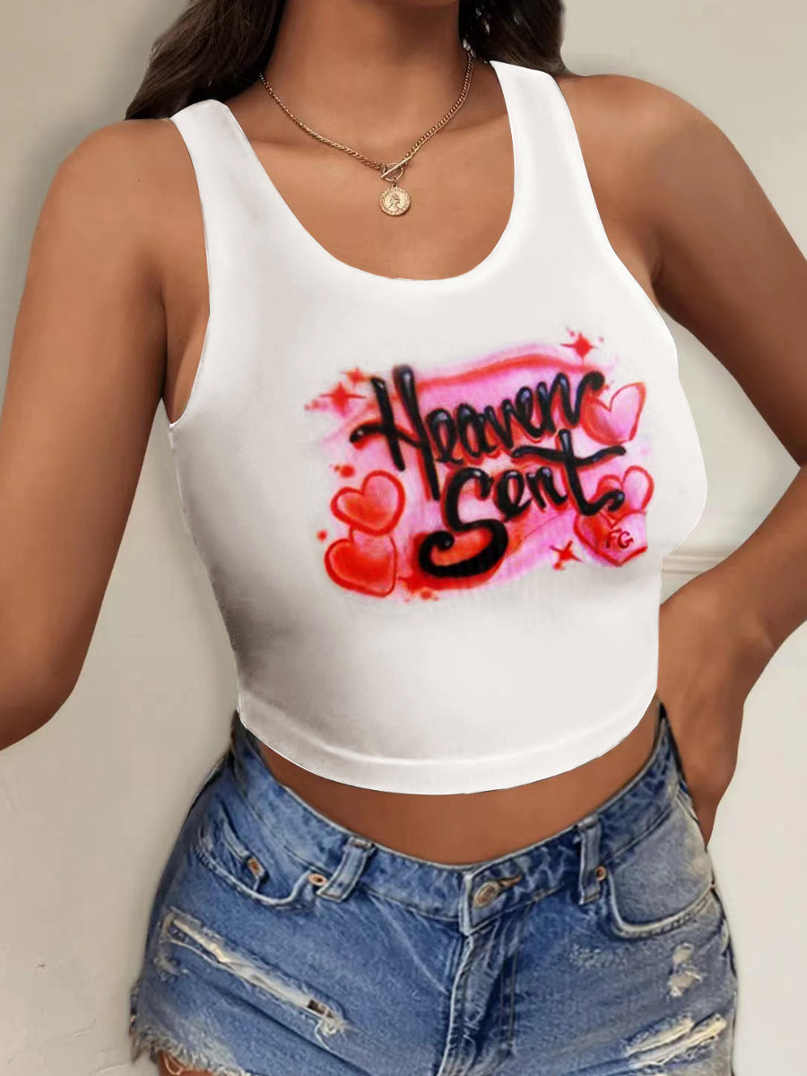 Heaven Sent Love Print Camisole AR5027