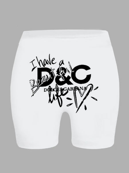 Heart Letter Print T-shirt AR505