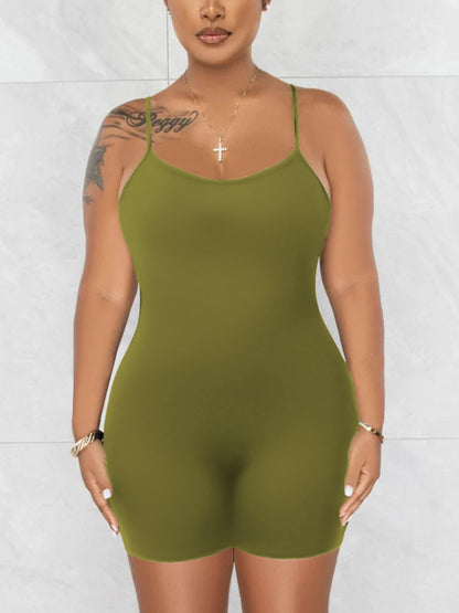 BASICS Adjustable Strap Skinny Romper AR5018