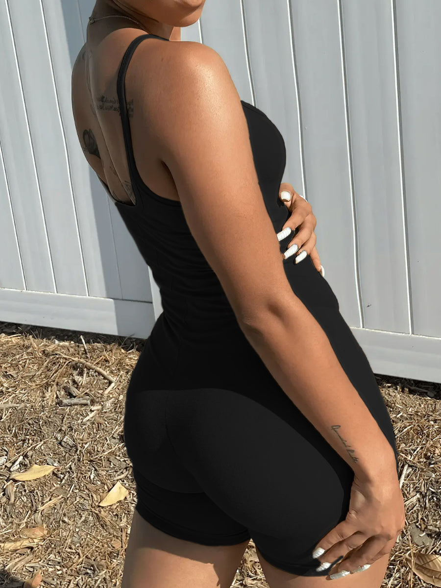 BASICS Adjustable Strap Skinny Romper AR5018