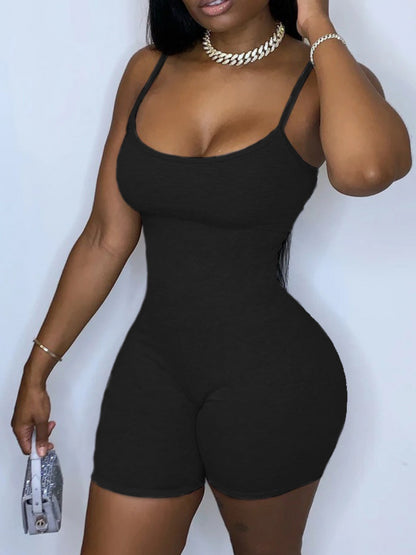 BASICS Adjustable Strap Skinny Romper AR5018