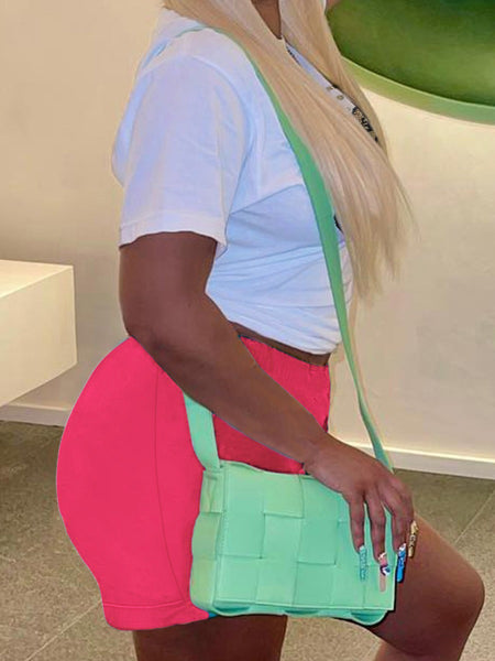 Cartoon Letter Print Shorts Set AR5012