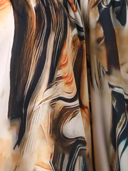 Plus Size Gradient Blazer Shorts Set AR50110