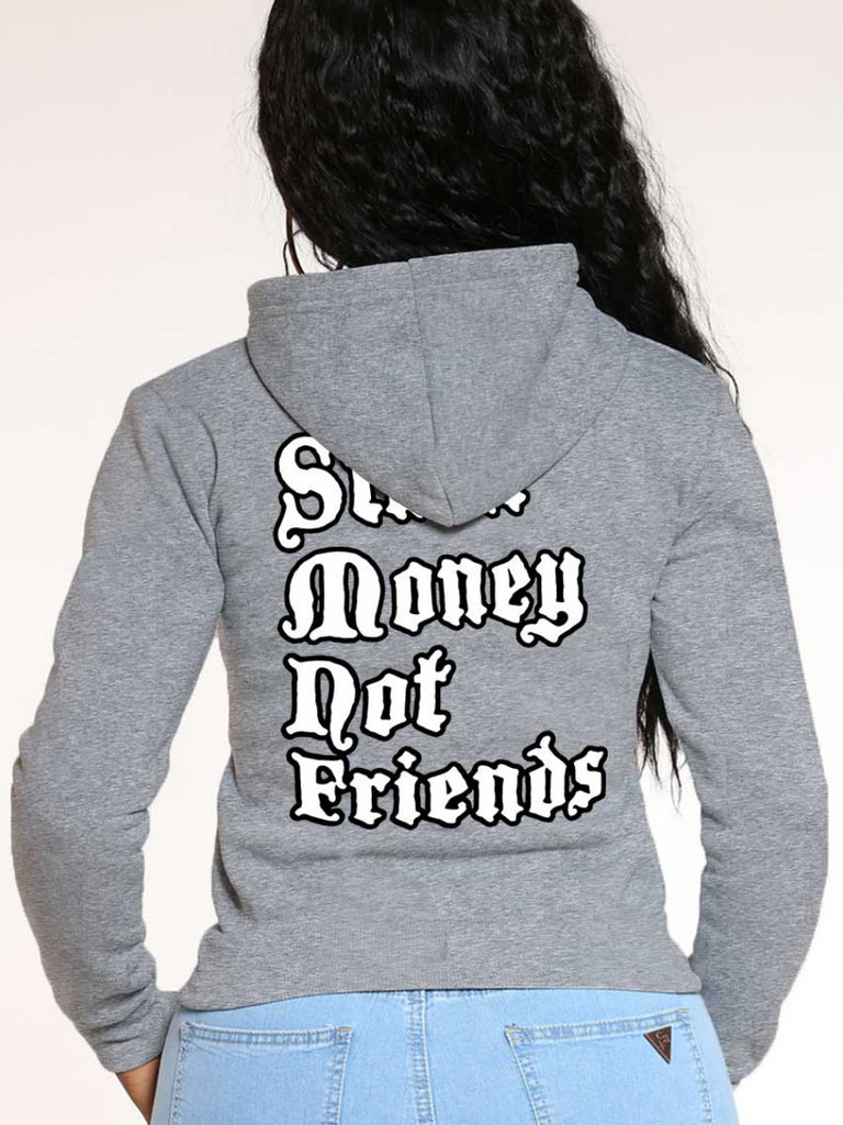 Plus Size Letter Print Kangaroo Pocket Hoodie AR50132