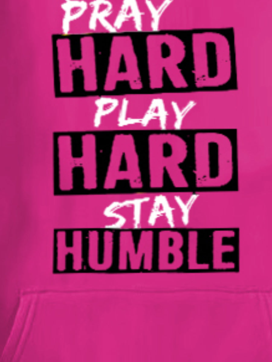 Plus Size Stay Humble Letter Print Kangaroo Pocket Tracksuit Set BO5055 Furdela