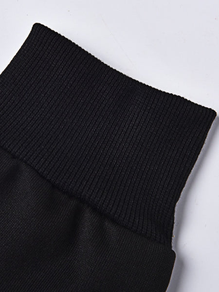 Plus Size Cartoon Letter Print Kangaroo Pocket Tracksuit Set AT8062