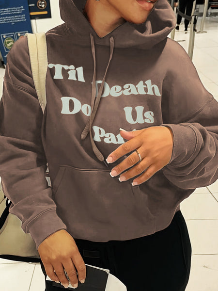 Drawstring Mixed Print Hoodie BO50107 Furdela