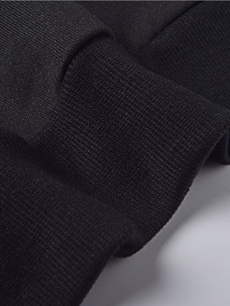 Plus Size Just Do It Letter Print Kangaroo Pocket Tracksuit Set AR802