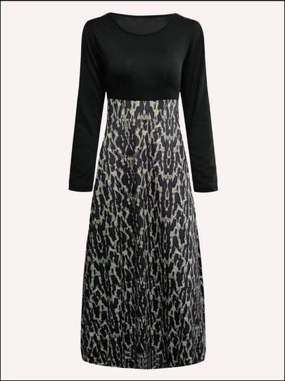 Plus Size Striped A Line Dress AC2013