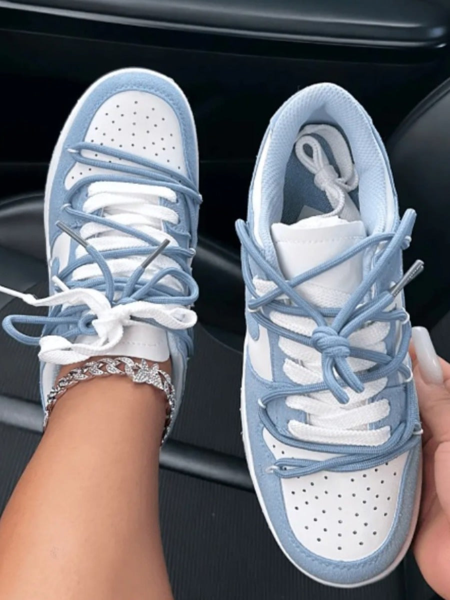 Pierced Patchwork Sneakers AT9047