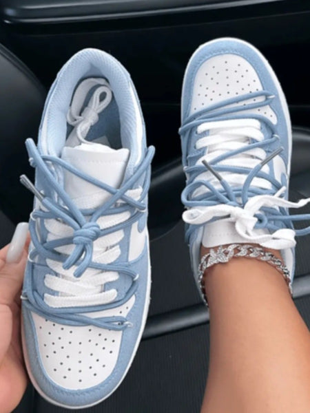 Pierced Patchwork Sneakers AT9047