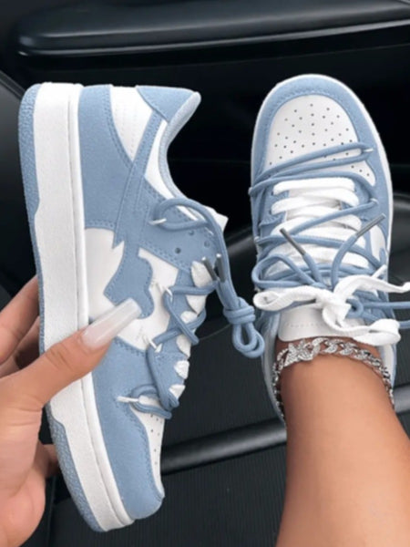 Pierced Patchwork Sneakers AT9047