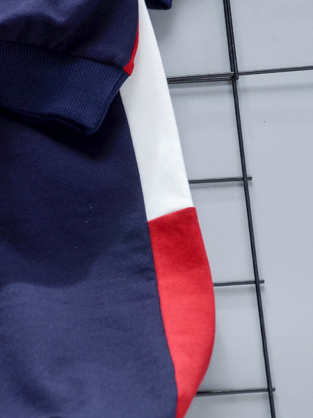 Unisex Kid Color lump Patchwork Pants Set BO1146