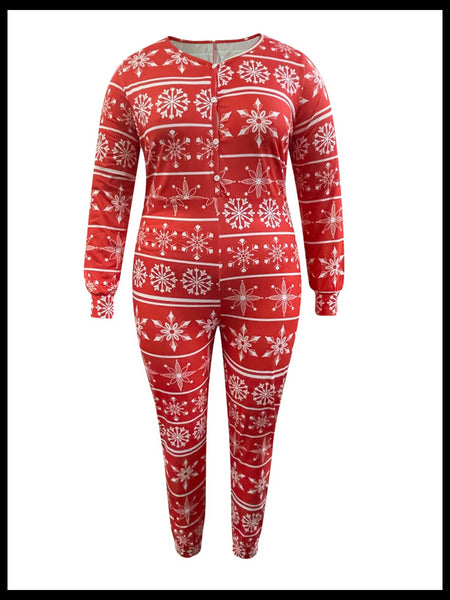 Plus Size Breasted Letter Jumpsuit BO506 Furdela