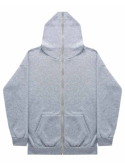 BASICS Plus Size Kangaroo Pocket Drawstring Tracksuit Set BO3028