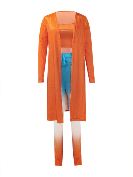 Cami Mixed Print Drawstring Three Piece Pants Set BO50103 Furdela