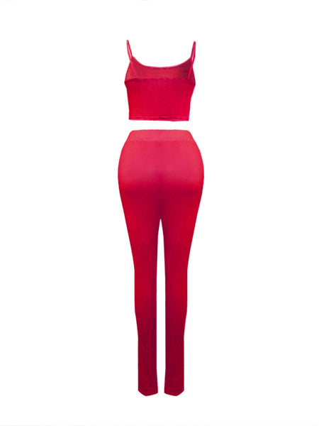 Cami Geometric Print Drawstring Three Piece Pants Set BO5084 Furdela