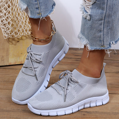 Women's Lightweight Mesh Sneakers, Breathable Mesh Lace-Up Running Shoes, Casual &amp; Stylish Shoes, Women's Footwear SE1010