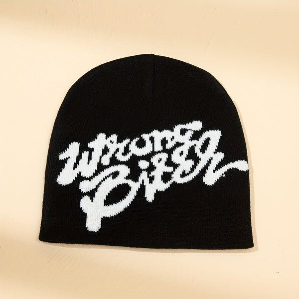 Y2K Letter Jacquard Beanie EH4018 Furdela