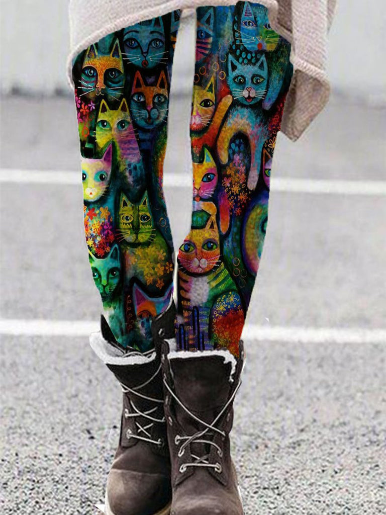 Sheath Floral-Print Leggings BB47