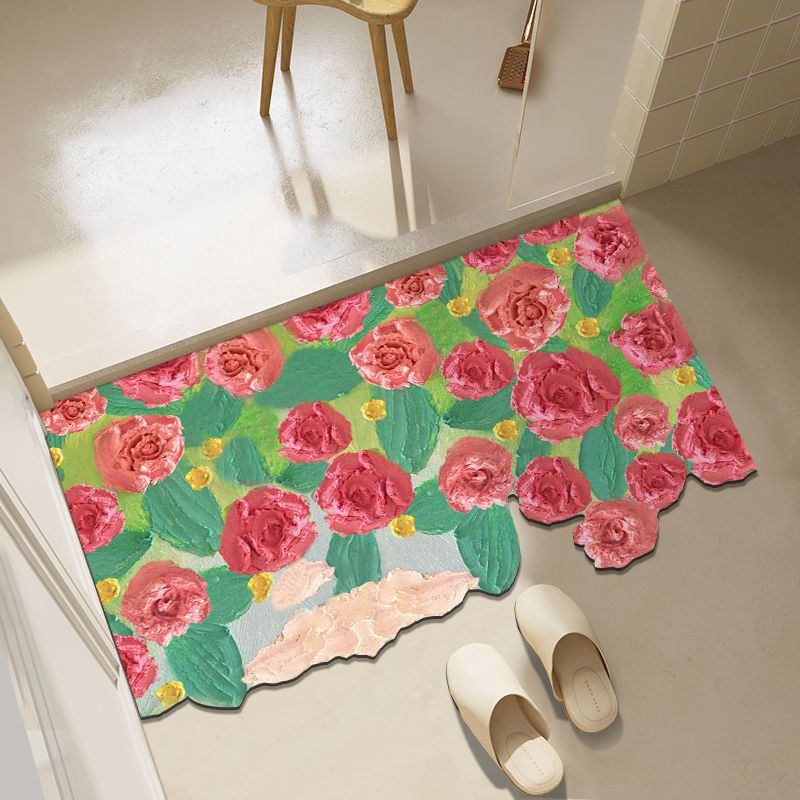 Diatom mud oil painting foot mat bathroom mat