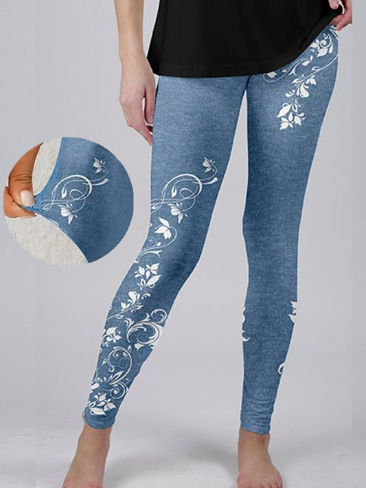 Tight Floral Casual Leggings AT100163