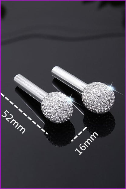 2pcs Diamond Universal Car Truck Interior Door Lock Knob Pull Pins DE300 - Furdela