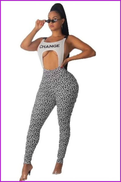 3 Color Contrast Letter Print Rompers - Furdela