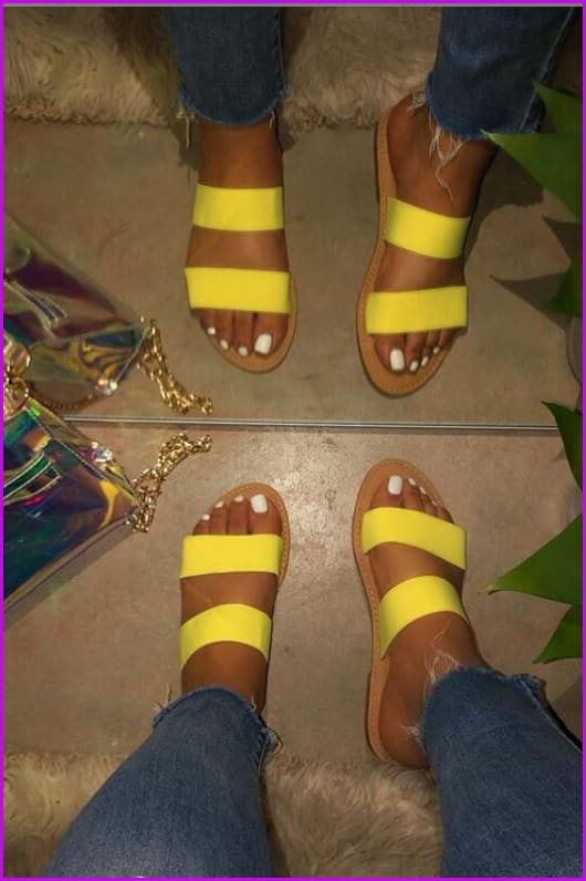 3 Colors Beach Slippers Sandles F166 - Furdela