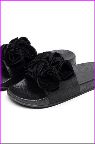 3 Colors Flower Slippers Sandles F151 - Furdela