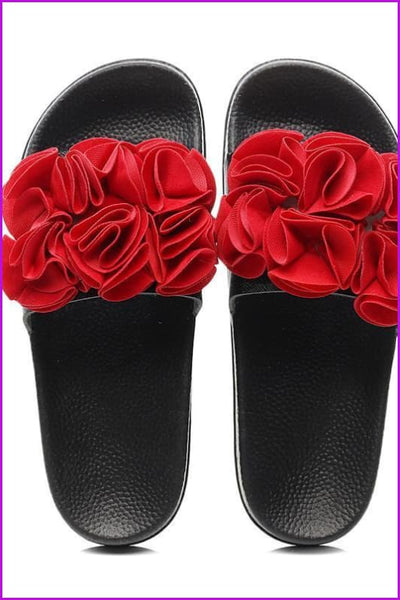 3 Colors Flower Slippers Sandles F151 - Furdela